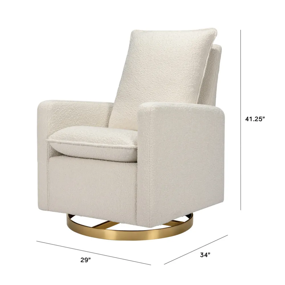 Cali Pillowback Swivel Glider