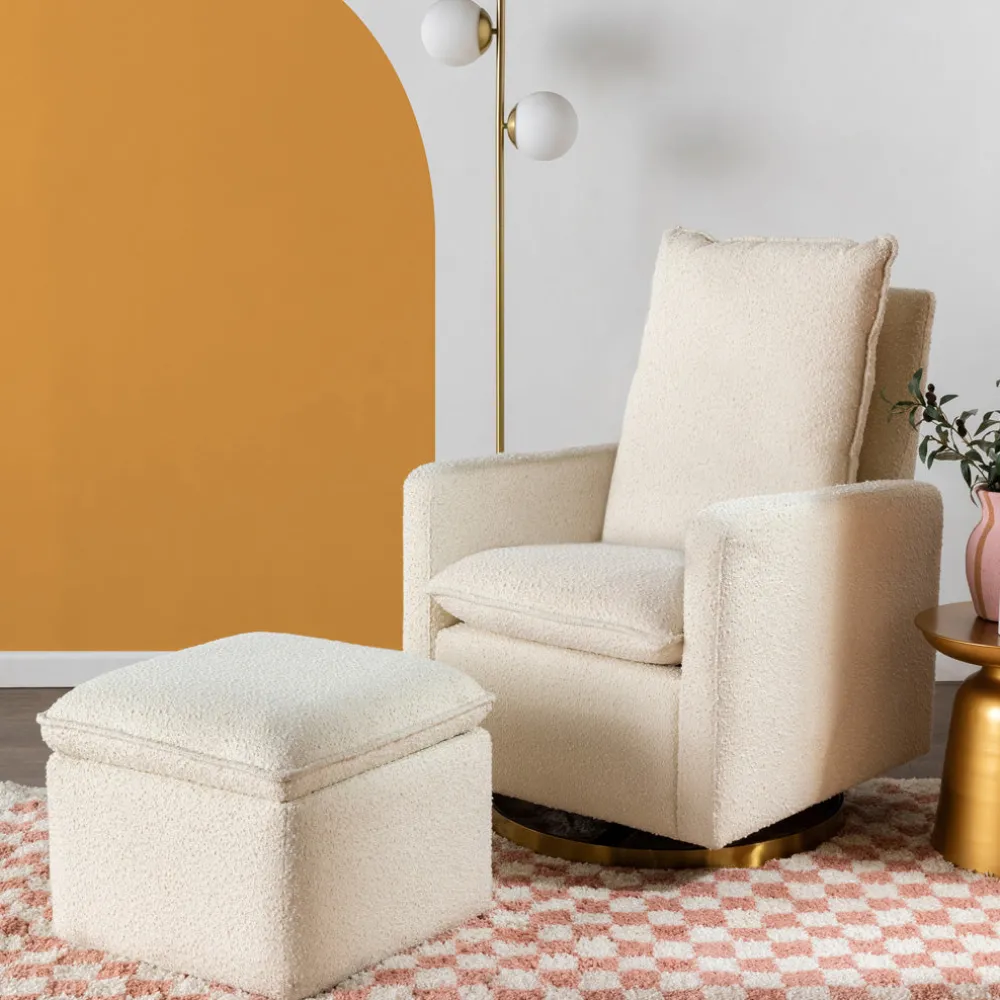 Cali Pillowback Swivel Glider