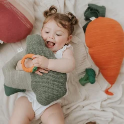 Cathy The Carrot Knitted Cushion