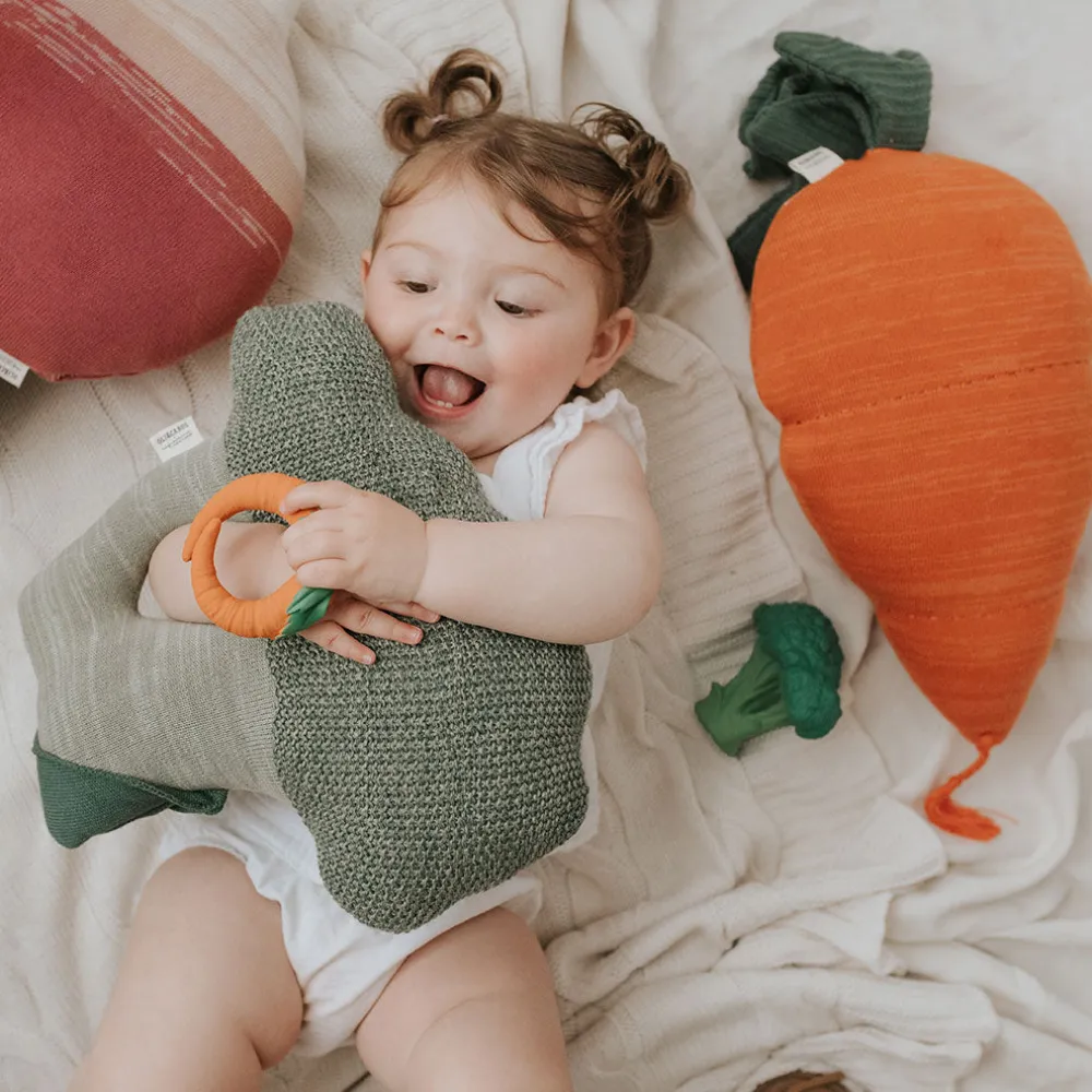 Cathy The Carrot Knitted Cushion