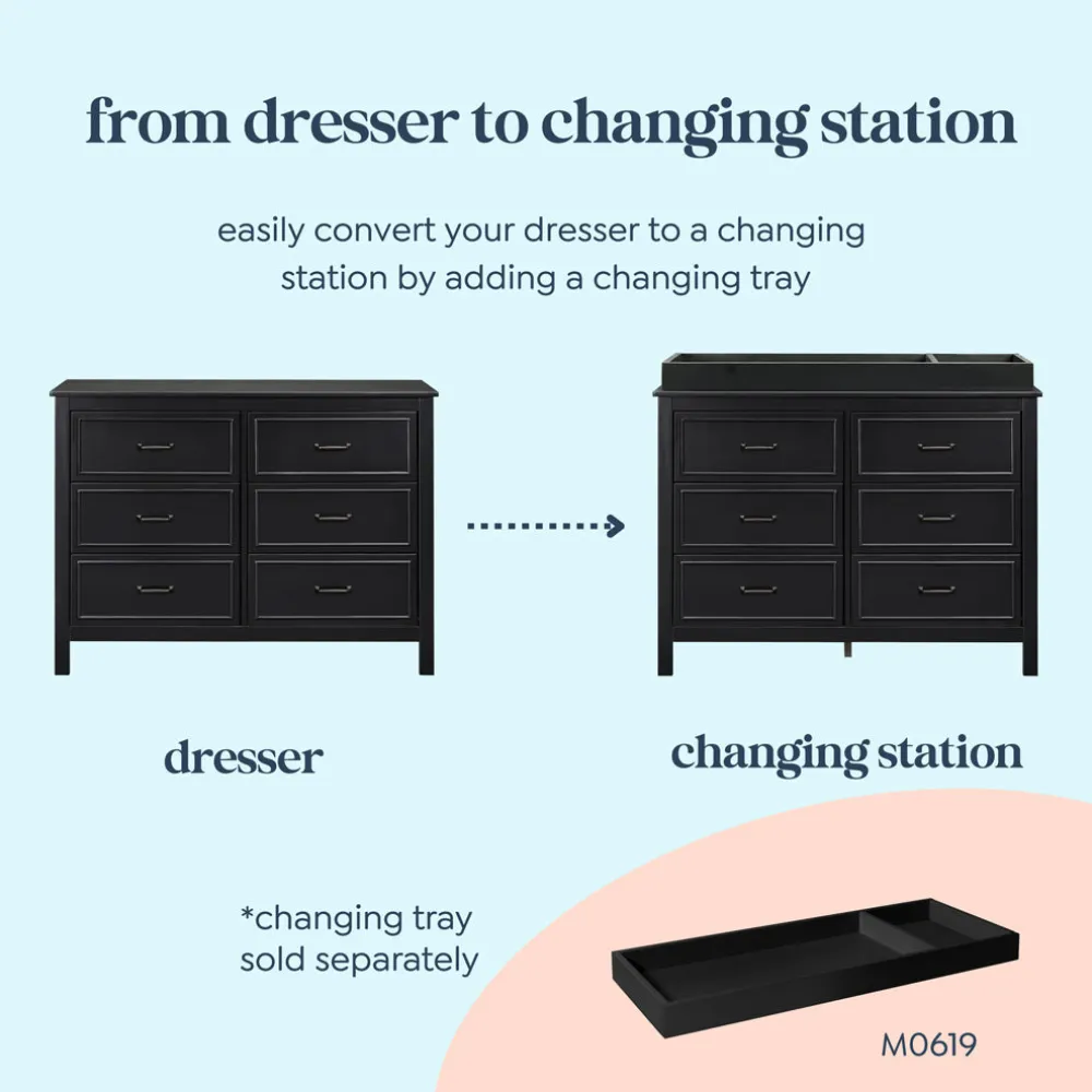 Charlie 6-Drawer Double Dresser