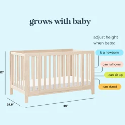 Colby GROW 6-in-1 Convertible Bassinet to Crib