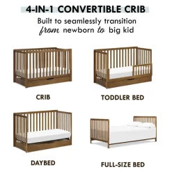 Colby 4-in-1 Convertible Crib with Trundle Drawer