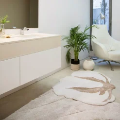 Cotton Flower Washable Rug
