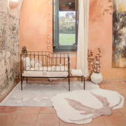 Cotton Flower Washable Rug