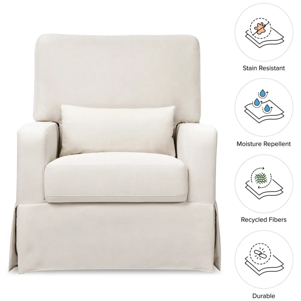 Crawford Pillowback Comfort Swivel Glider