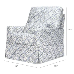 Crawford Pillowback Comfort Swivel Glider