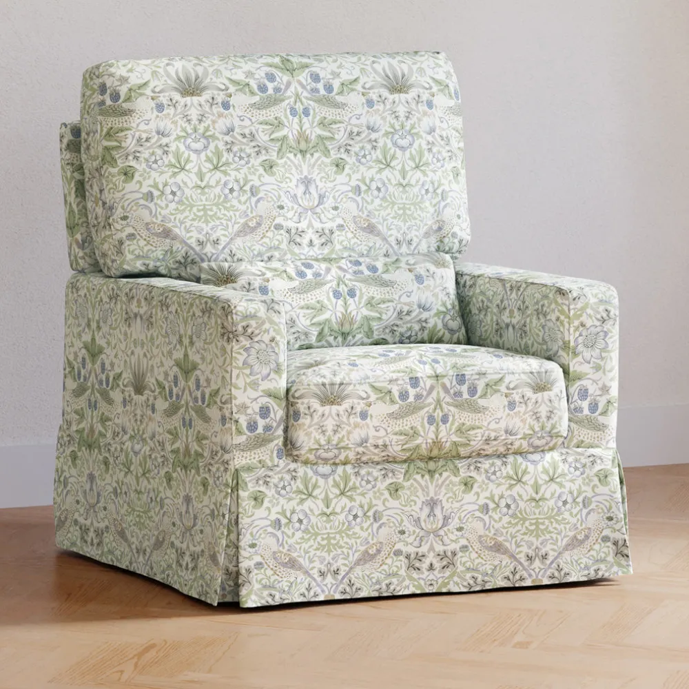 Crawford Pillowback Comfort Swivel Glider