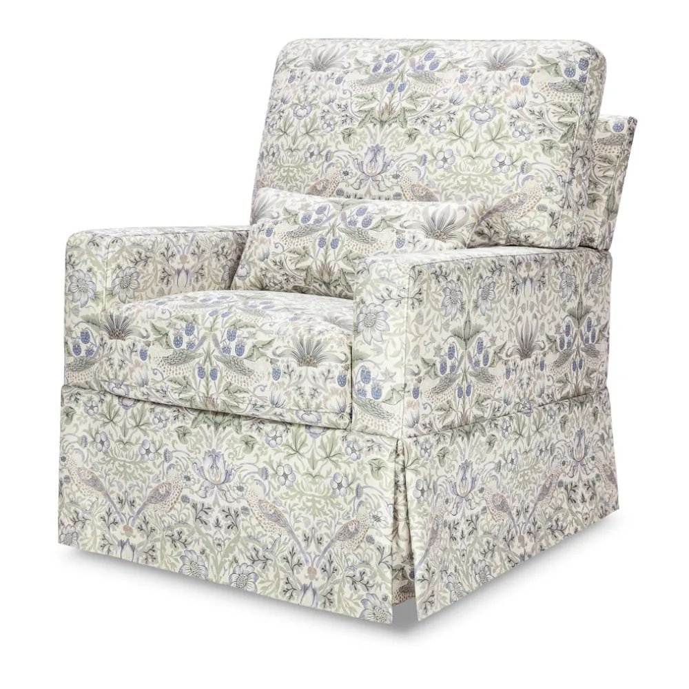 Crawford Pillowback Comfort Swivel Glider