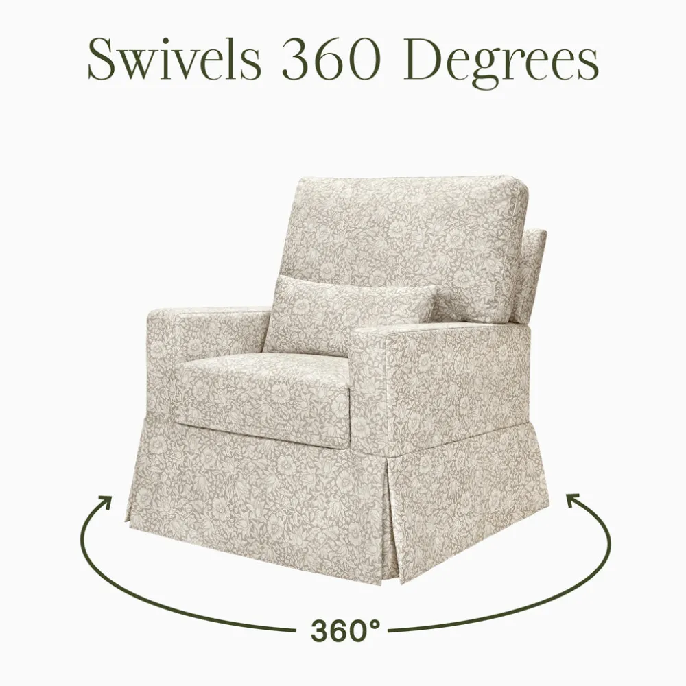 Crawford Pillowback Comfort Swivel Glider