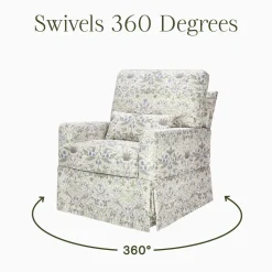 Crawford Pillowback Comfort Swivel Glider