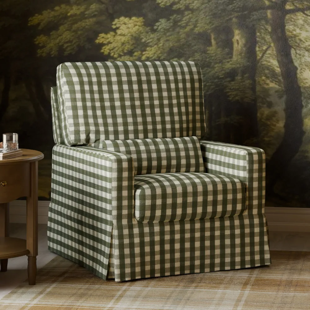 Crawford Pillowback Comfort Swivel Glider