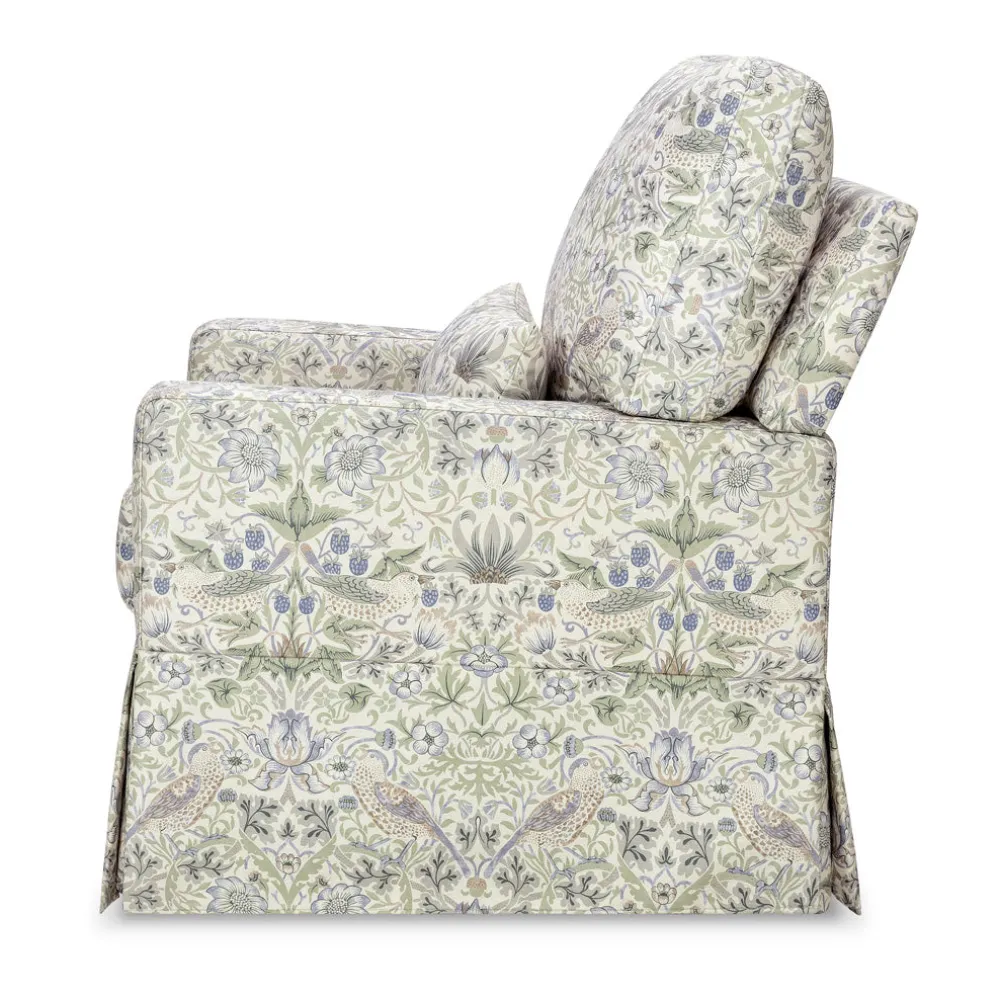 Crawford Pillowback Comfort Swivel Glider