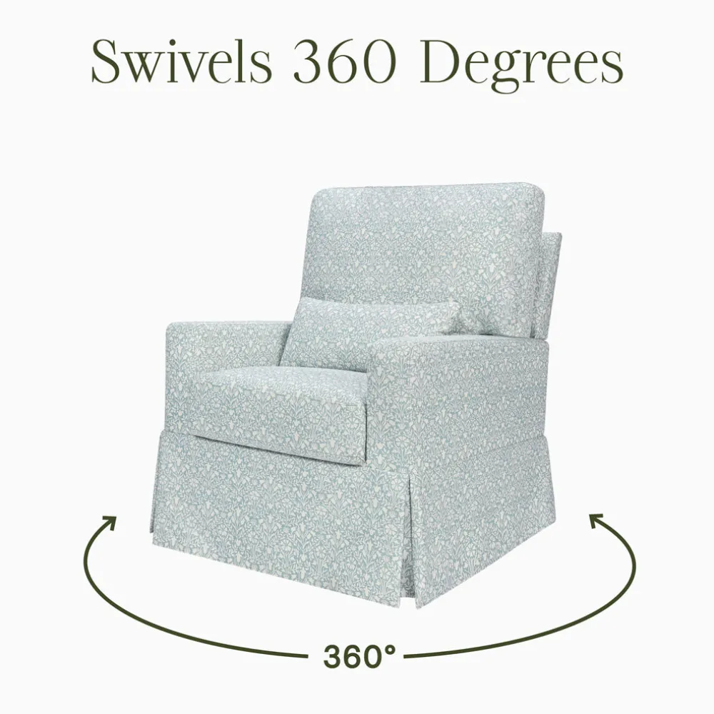 Crawford Pillowback Comfort Swivel Glider