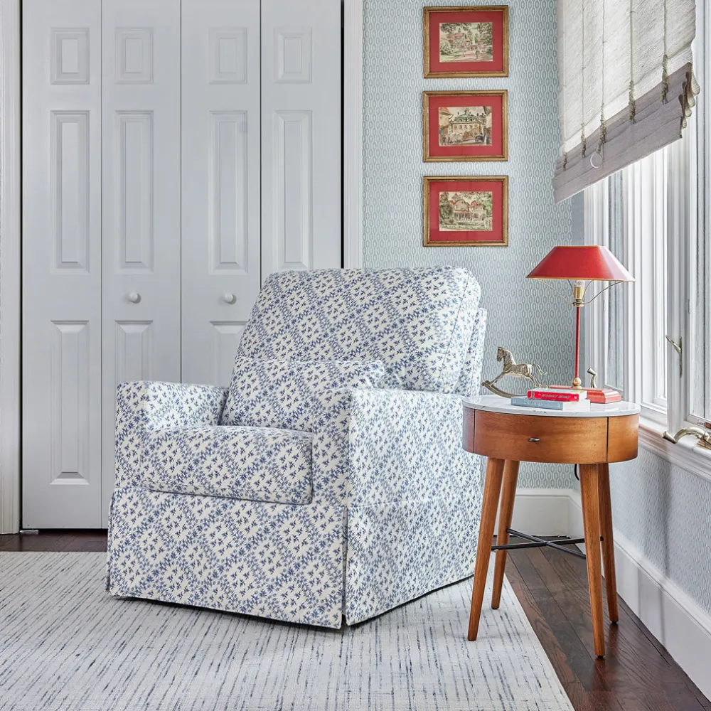 Crawford Pillowback Comfort Swivel Glider