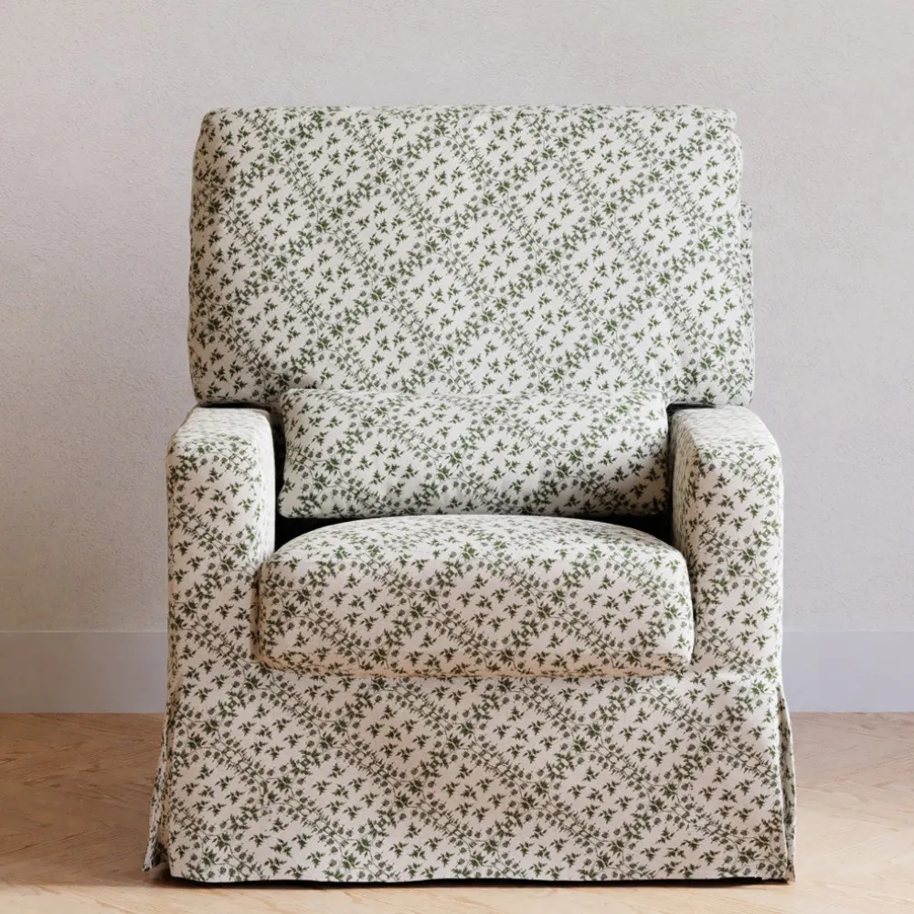 Crawford Pillowback Comfort Swivel Glider