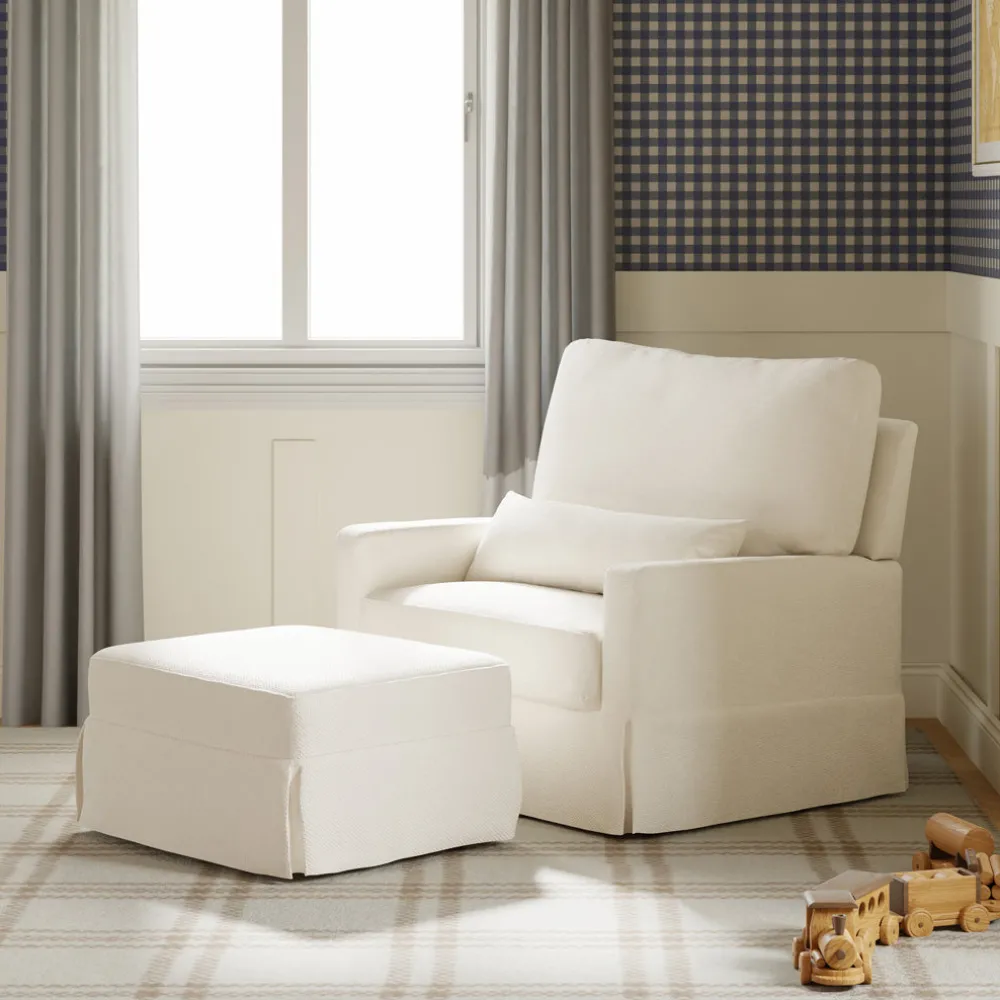 Crawford Pillowback Comfort Swivel Glider
