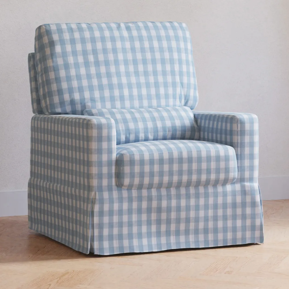 Crawford Pillowback Comfort Swivel Glider
