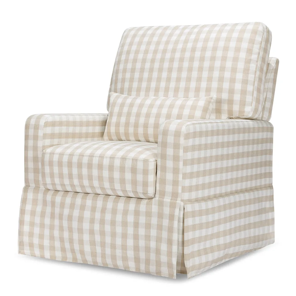 Crawford Pillowback Comfort Swivel Glider