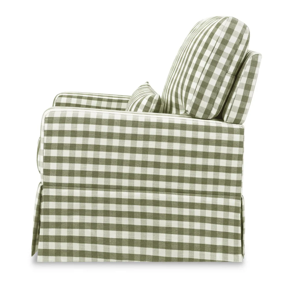Crawford Pillowback Comfort Swivel Glider