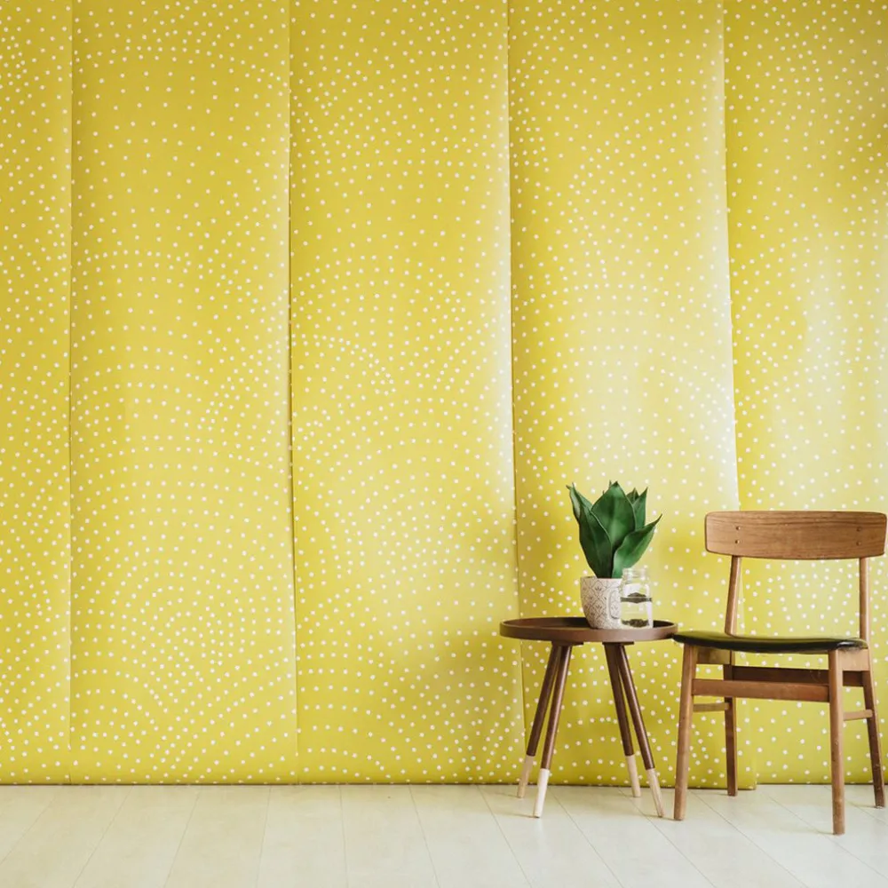 Crescent Polka Dots Mural