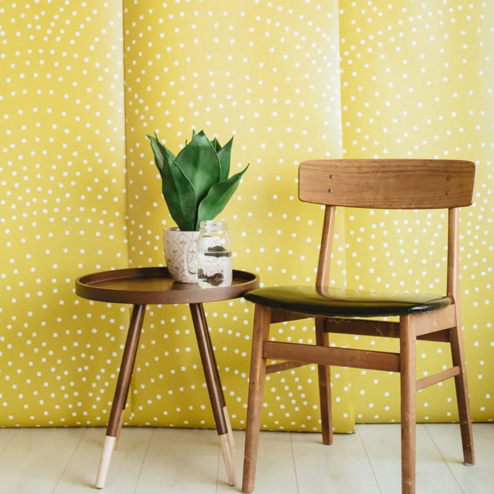 Crescent Polka Dots Mural