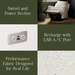 Crewe Electronic Recliner & Swivel Glider