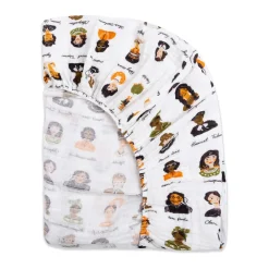 Crib Sheet In GOTS Certified Organic Muslin Cotton