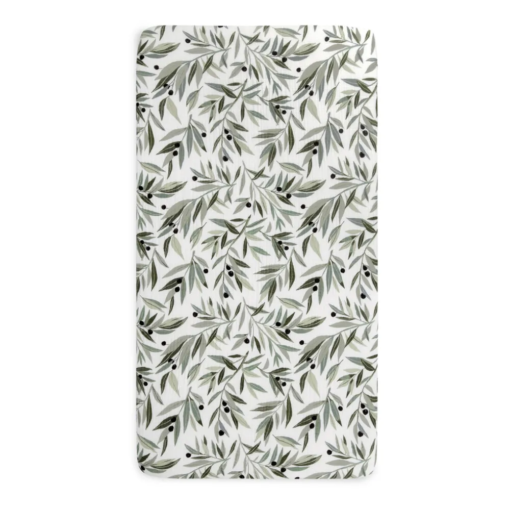 Crib Sheet In GOTS Certified Organic Muslin Cotton