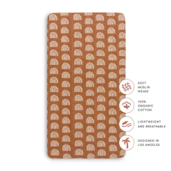 Crib Sheet In GOTS Certified Organic Muslin Cotton