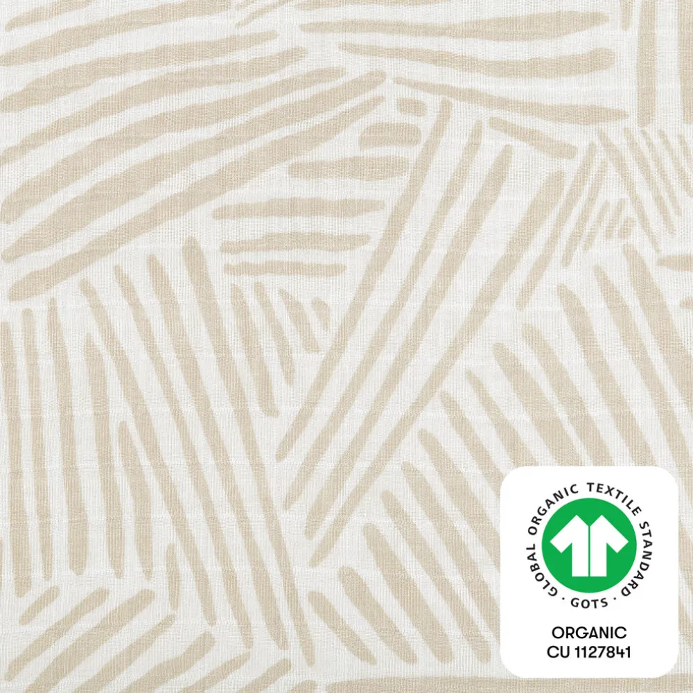 Crib Sheet In GOTS Certified Organic Muslin Cotton