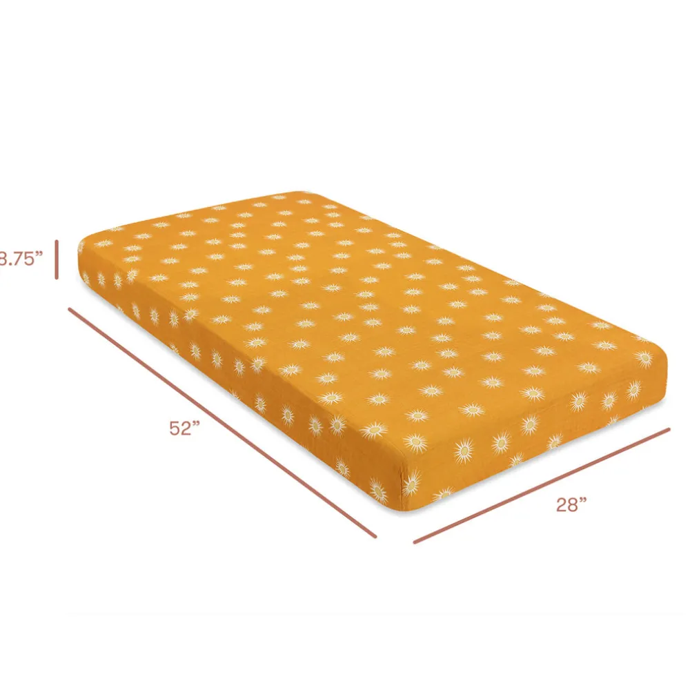 Crib Sheet In GOTS Certified Organic Muslin Cotton