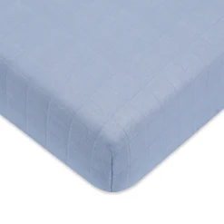 Crib Sheet In GOTS Certified Organic Muslin Cotton