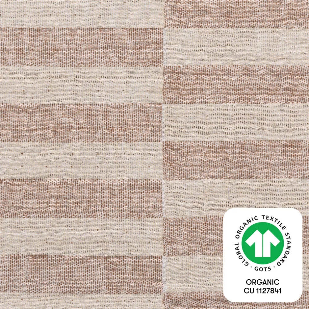 Crib Sheet In GOTS Certified Organic Muslin Cotton