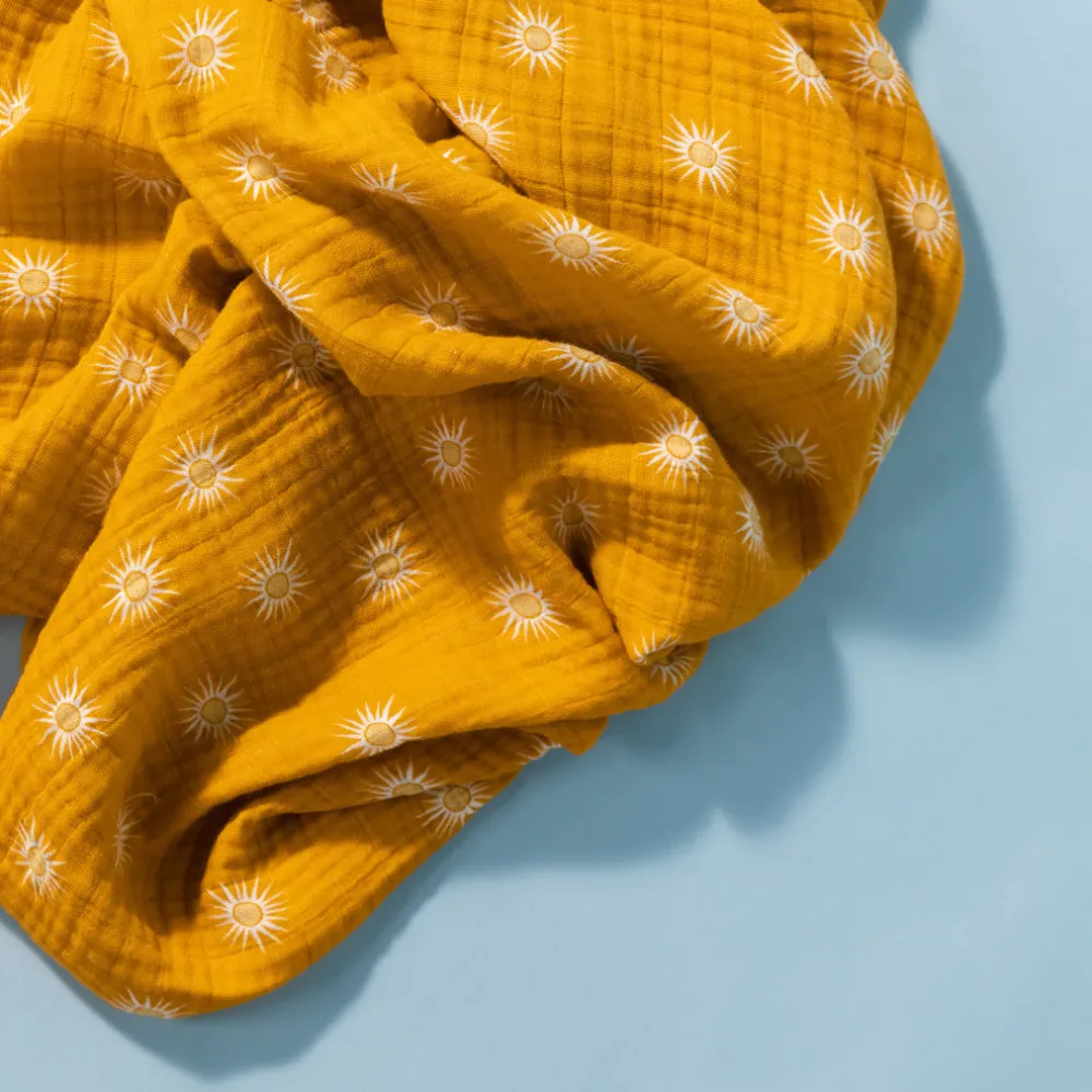 Crib Sheet In GOTS Certified Organic Muslin Cotton