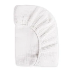 Crib Sheet In GOTS Certified Organic Muslin Cotton