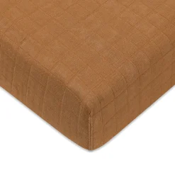 Crib Sheet In GOTS Certified Organic Muslin Cotton