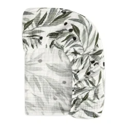 Crib Sheet In GOTS Certified Organic Muslin Cotton