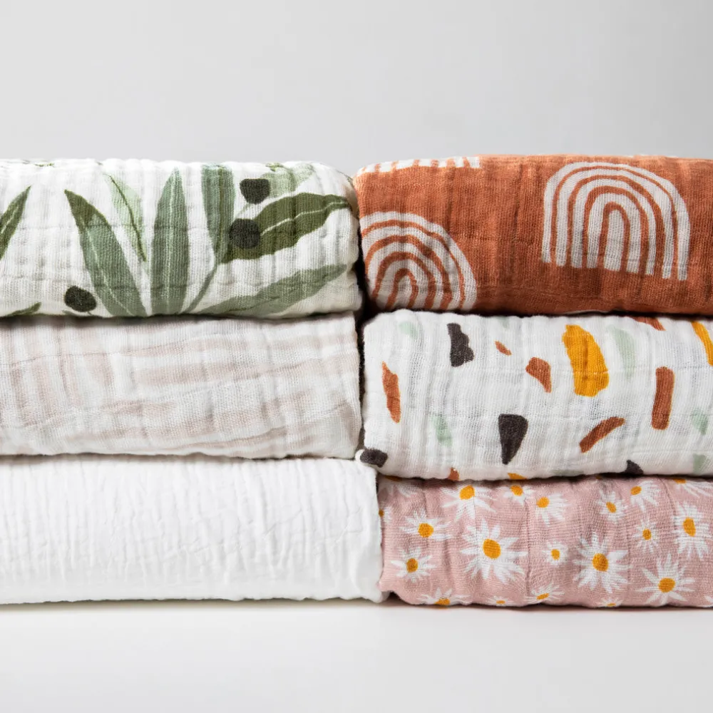 Crib Sheet In GOTS Certified Organic Muslin Cotton