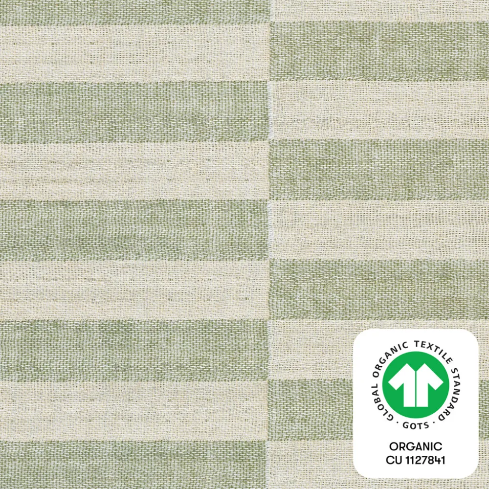 Crib Sheet In GOTS Certified Organic Muslin Cotton