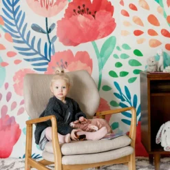 Crimson Poppy Mural
