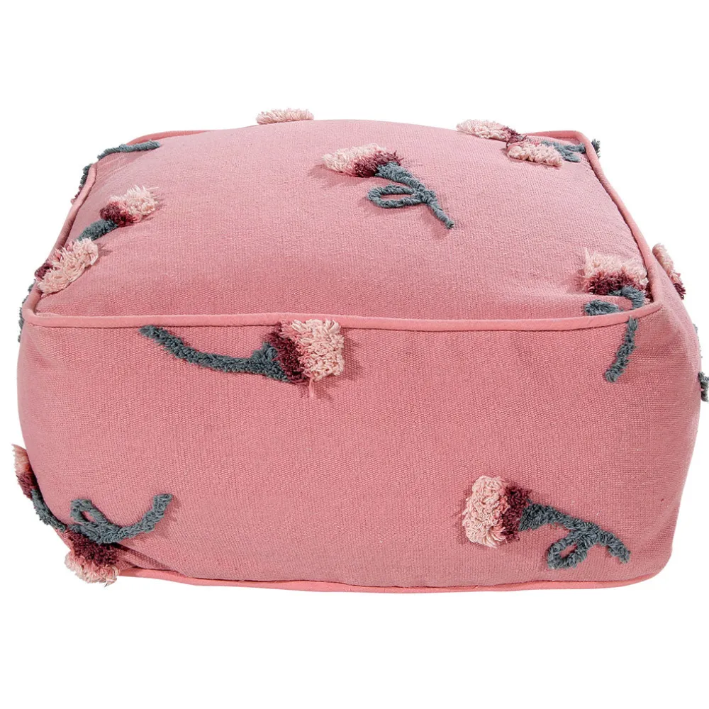 English Garden Ash Rose Pouffe