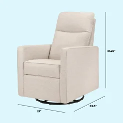 Gabby Pillowback Swivel Glider