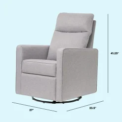 Gabby Pillowback Swivel Glider