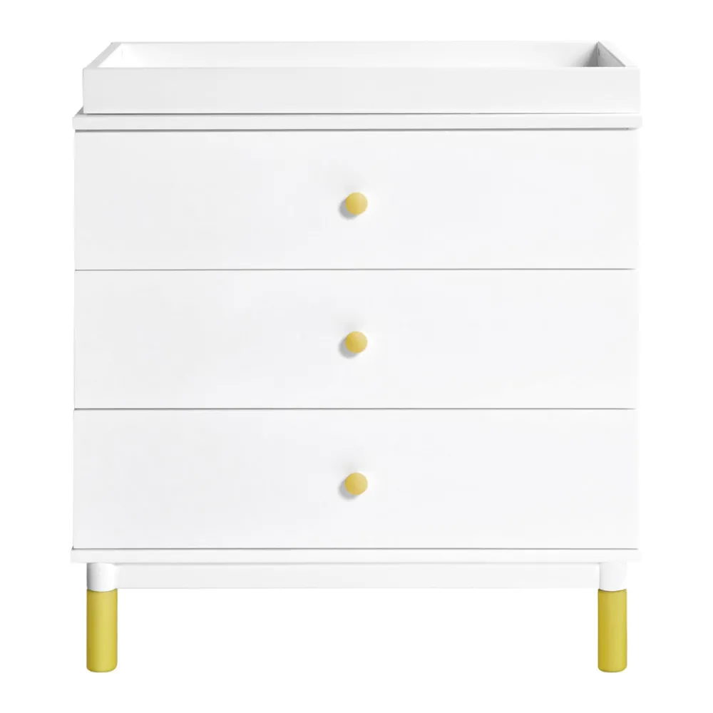 Gelato 3-Drawer Compact Changer Dresser with Removable Changing Tray (34")