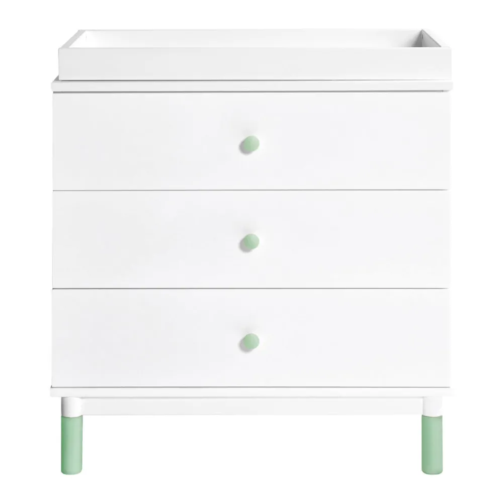 Gelato 3-Drawer Compact Changer Dresser with Removable Changing Tray (34")