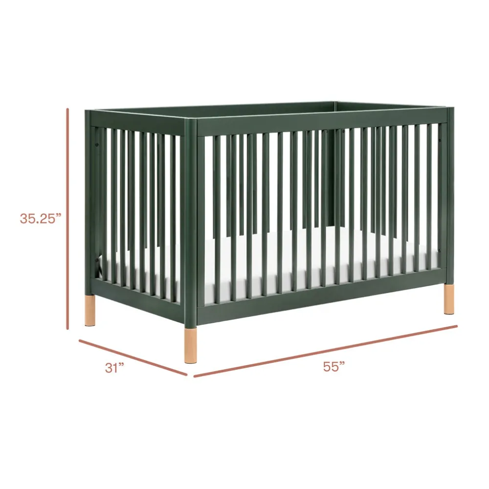Gelato 4-in-1 Convertible Crib with Toddler Bed Conversion Kit