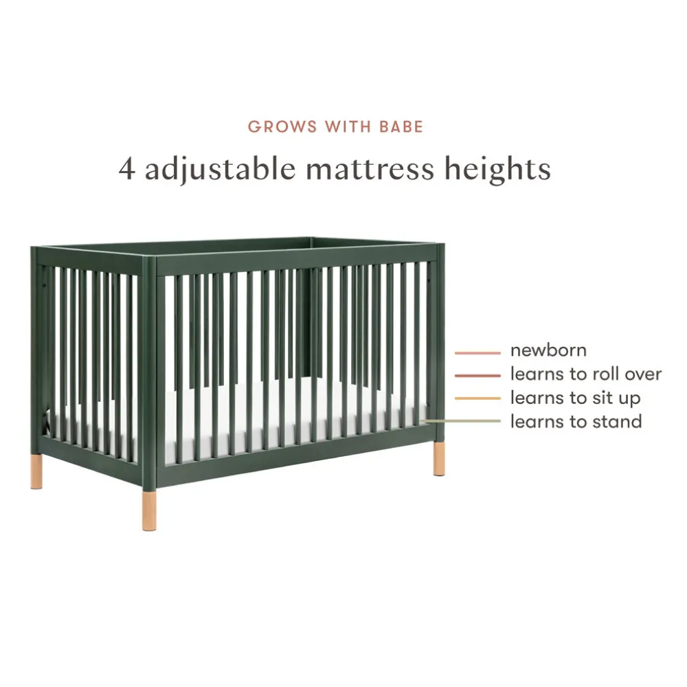 Gelato 4-in-1 Convertible Crib with Toddler Bed Conversion Kit