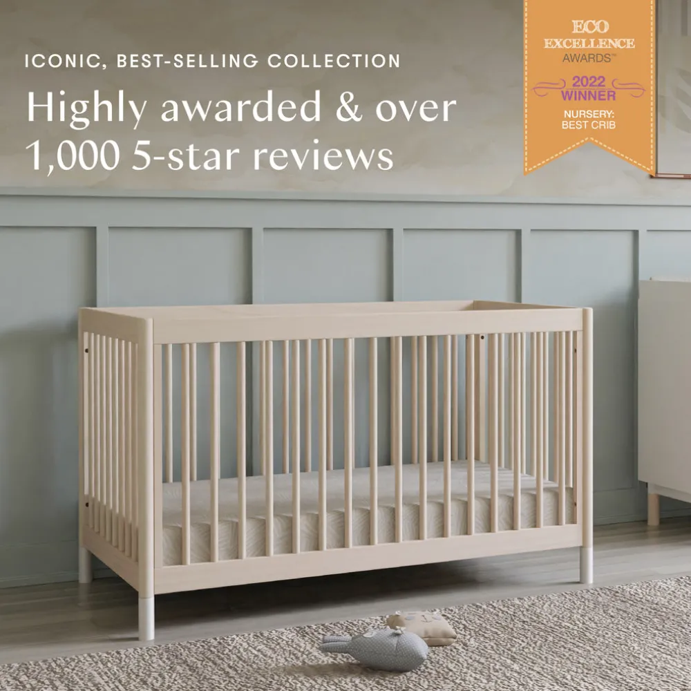 Gelato 4-in-1 Convertible Crib with Toddler Bed Conversion Kit