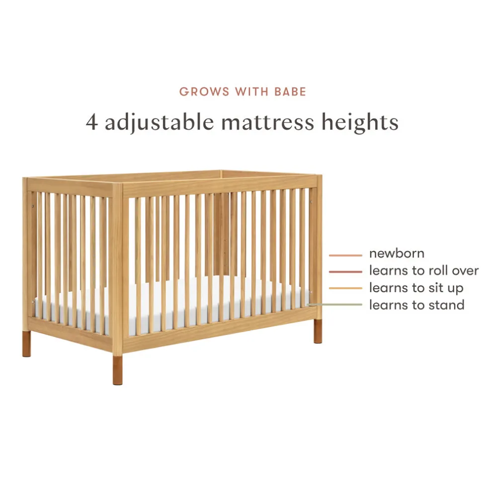 Gelato 4-in-1 Convertible Crib with Toddler Bed Conversion Kit